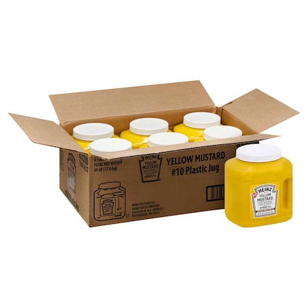 Heinz Kraft Heinz Kosher Mustard Jug 104 oz. Jug, PK6 10013000652206